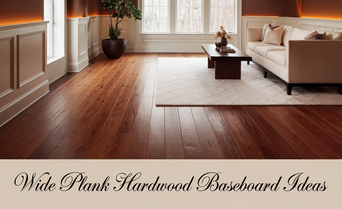 Wide Plank Hardwood Baseboard Ideas