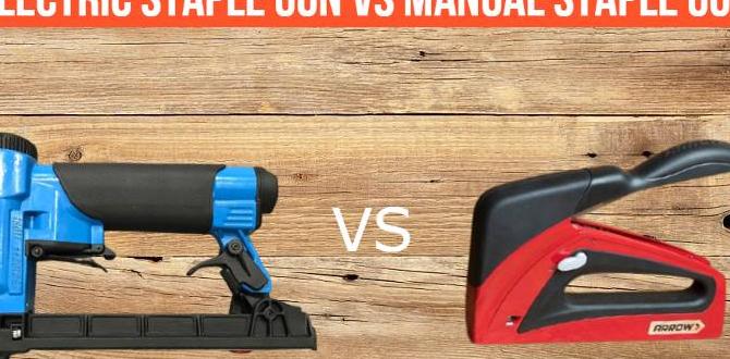 manual vs electric staple gun amazon