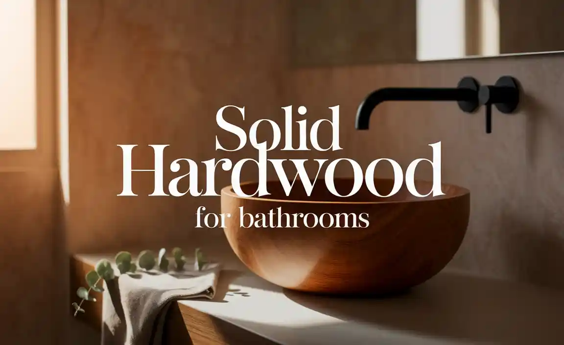 Solid Hardwood for Bathrooms