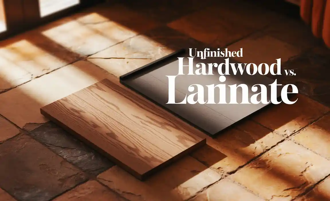 Unfinished Hardwood vs Laminate