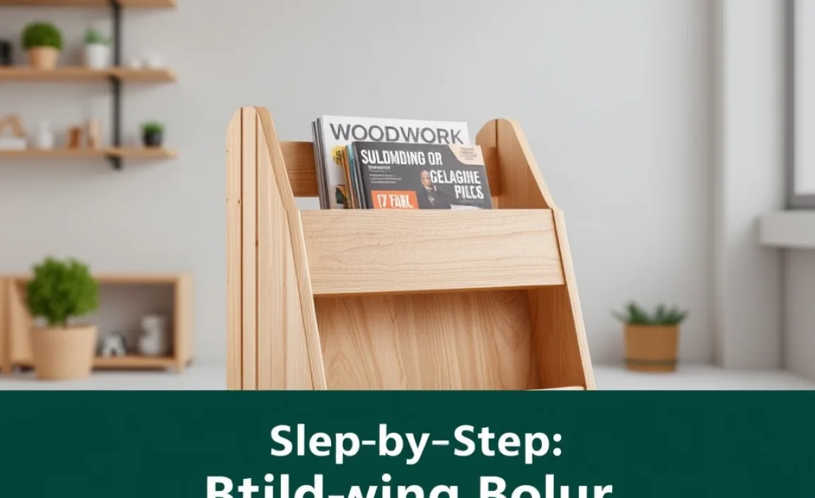 Woodworking Plan for Wooden Magazine Rack: Effortless Design - Nailer Guy