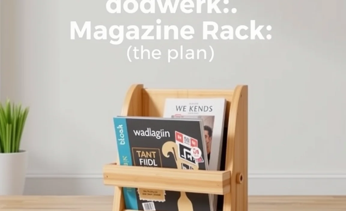 Woodworking Plan for Wooden Magazine Rack: Effortless Design - Nailer Guy